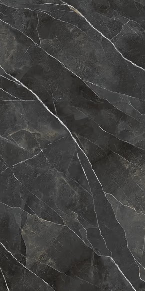 Diamond Calacatta Black Bocciardata